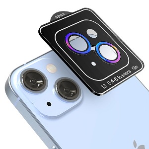 모란카노 메탈링 카메라 렌즈 강화유리(아이폰14&amp;14PLUS)_오로라