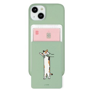 [제작] 하이하이 길쭉 고양이 슬라이드 카드 포켓 하드 케이스